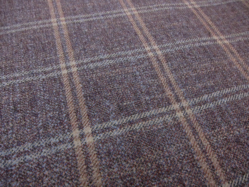 Italian Bamboo Plaid Suiting 2