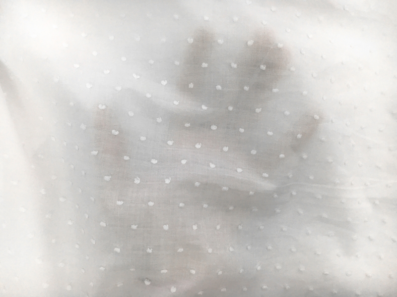 Cotton Poly Swiss Dot in Optic White3