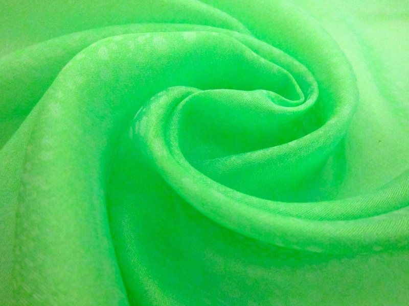 Silk and Polyester Organza Jacquard0