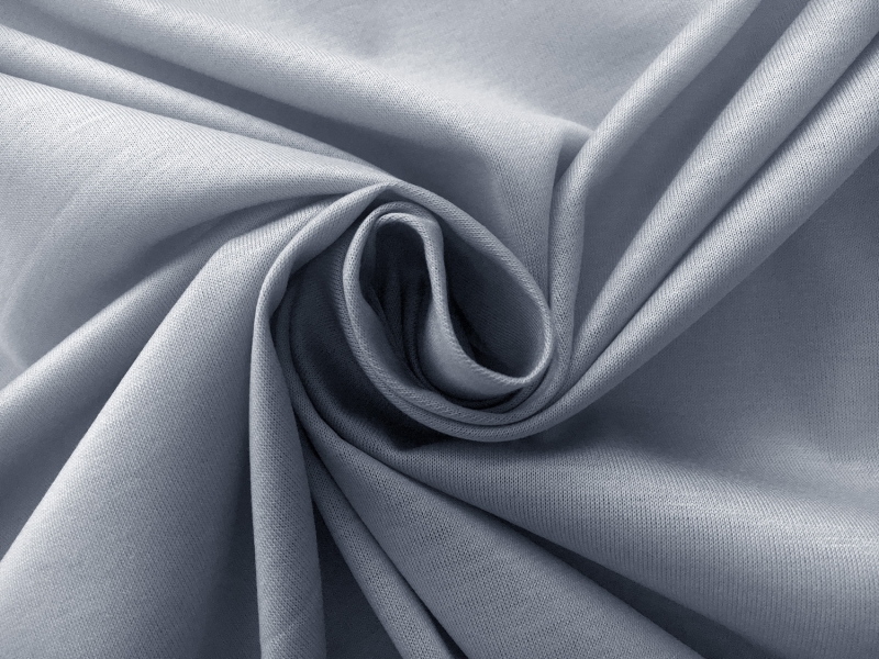 Italian Cotton Jersey in Blue Grey1