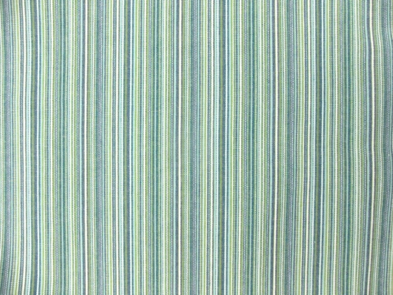 Cotton Woven Stripe in Caribe0