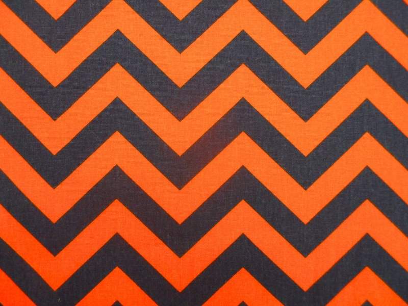 Cotton Canvas Chevron Print0