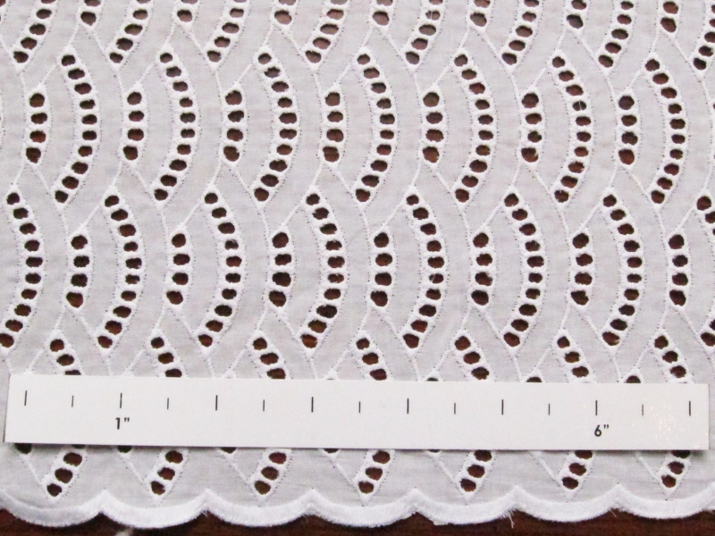 Cotton Eyelet in White1