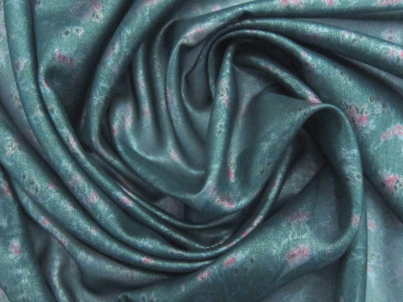Printed Metallic Silk Chiffon3