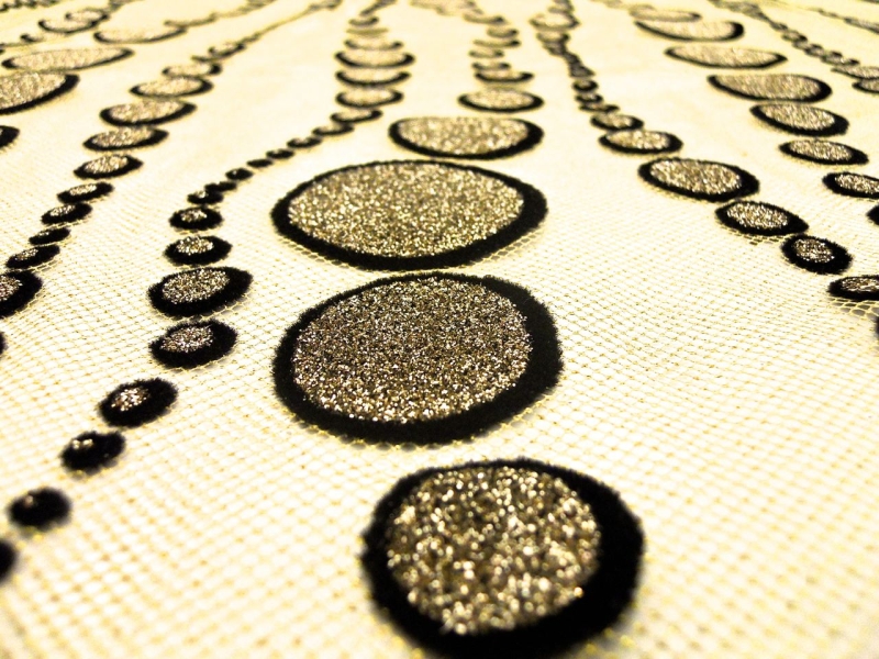 Flocked Metallic Tulle2