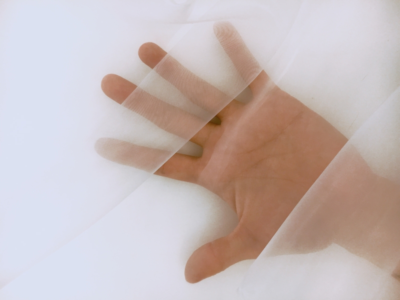 Japanese Polyester Extra Fine Organza in Off White1