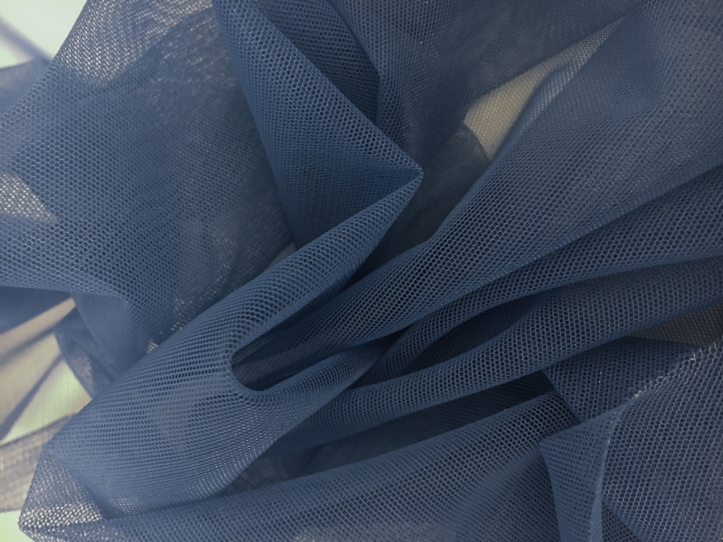 Italian Stretch Nylon Illusion in Cobalto 0