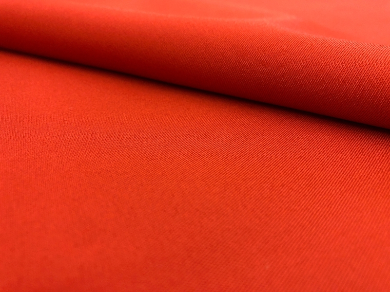 Combed Cotton Fineline Twill in Paprika0
