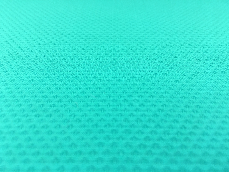 Italian Cotton Lycra Pique in Tropic Blue0