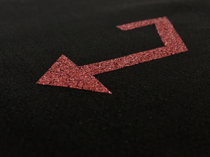 Heat Transfer Polyester Glitter Adhesive in Maroon3