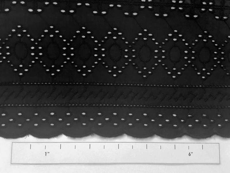 Cotton Eyelet in Black1