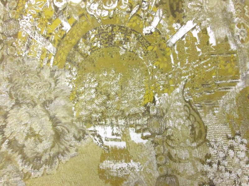 Printed Silk Organza0