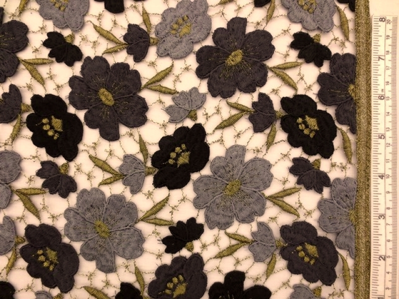 Metallic Guipure Lace0