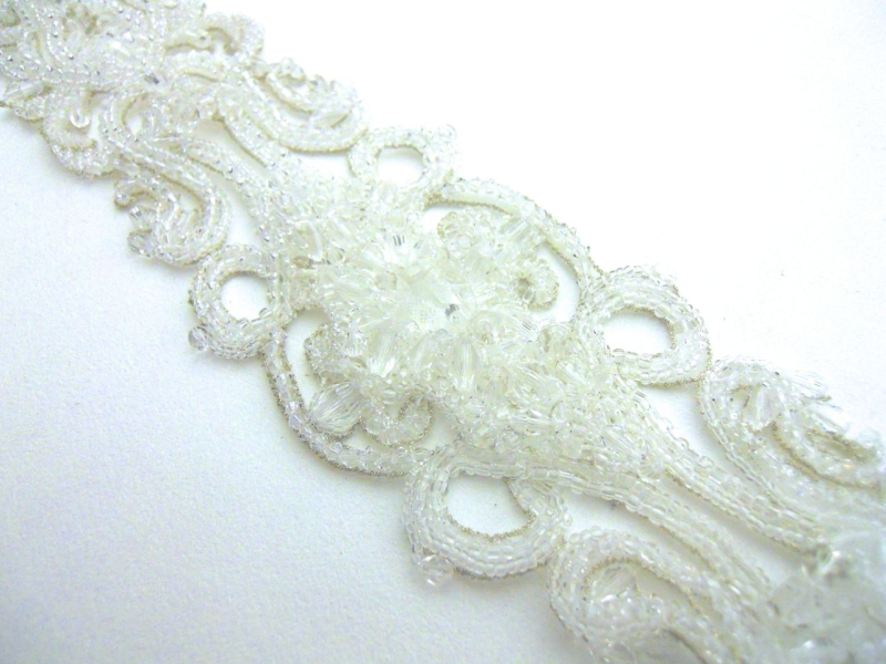 Jeanette Clear Beaded Tulle Belt2