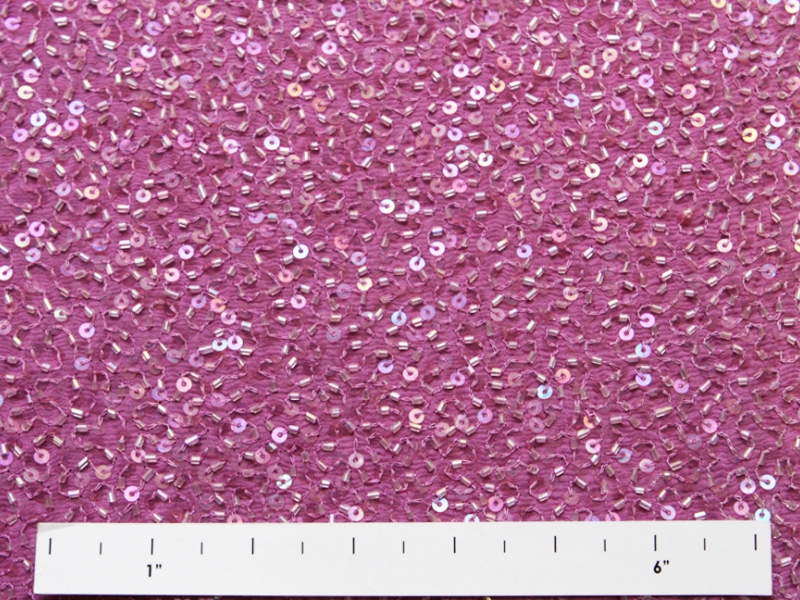 Sequins on Silk Chiffon1