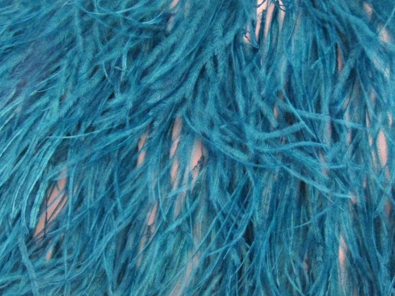 Ostrich Feather Trimmed Illusion0