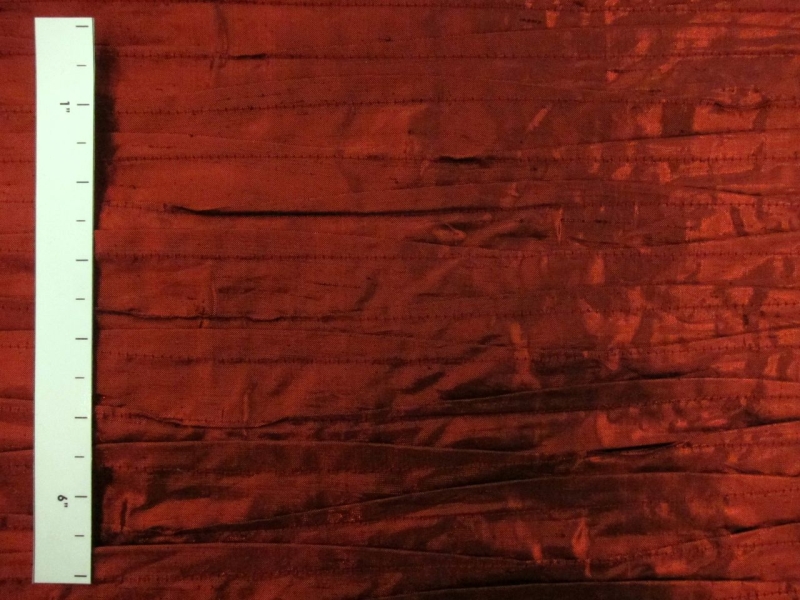 Metallic Tucked Silk Shantung1