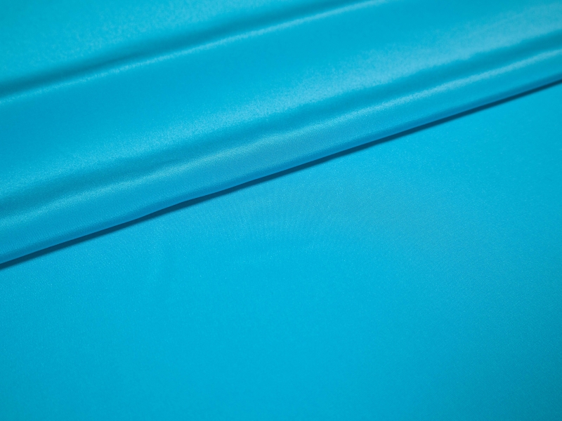 silk Crepe De Chine in peacock - folded