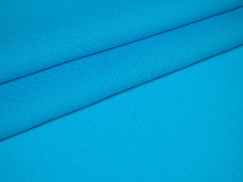 Silk Georgette in Peacock folded