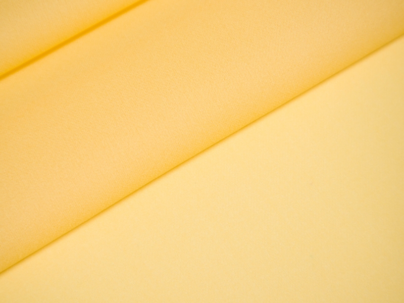 Silk Georgette in Banana folded