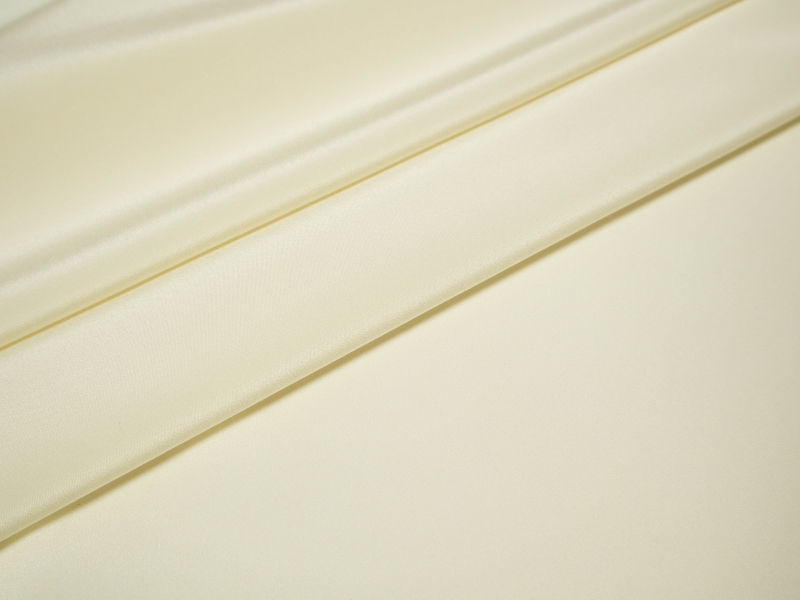 silk Crepe De Chine in ivory- folded