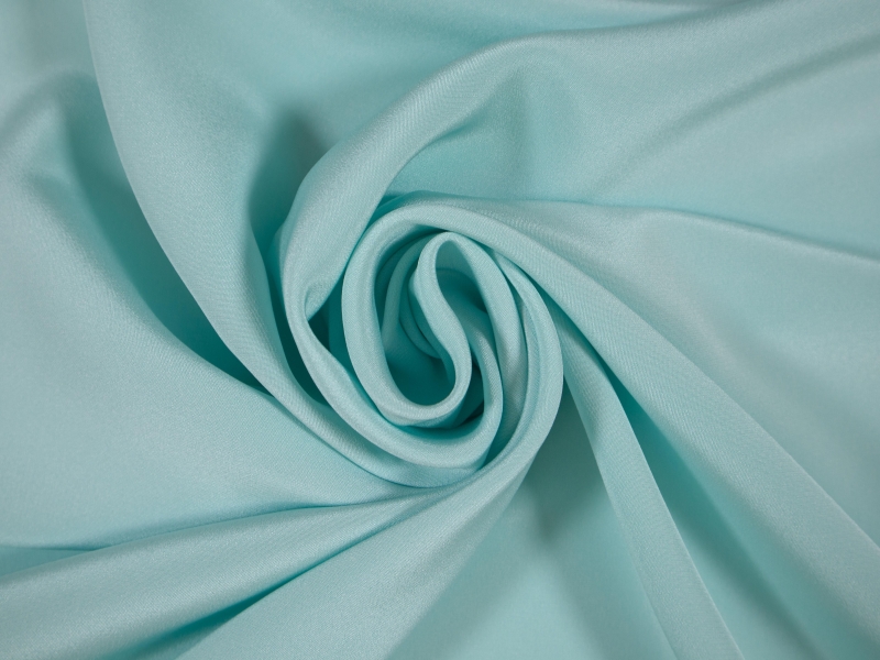 4-ply silk crepe in sky draped
