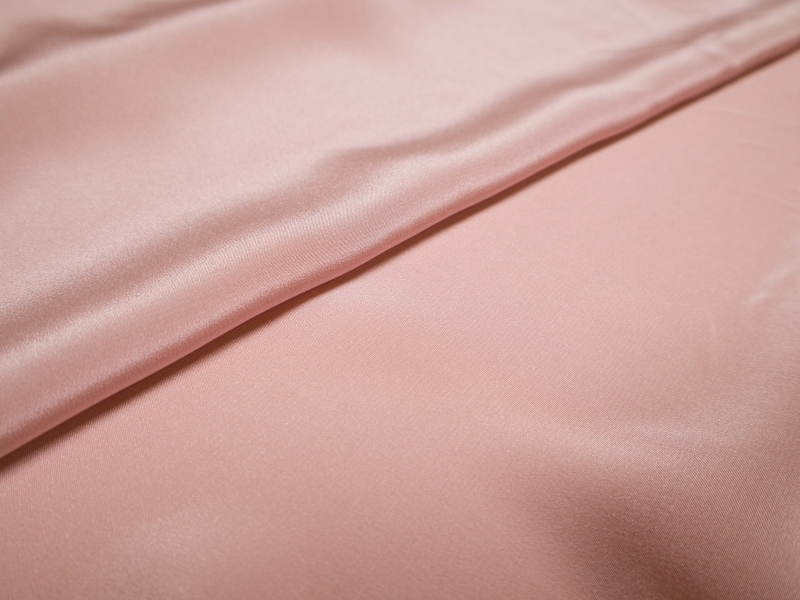 silk Crepe De Chine in dusty rose- folded