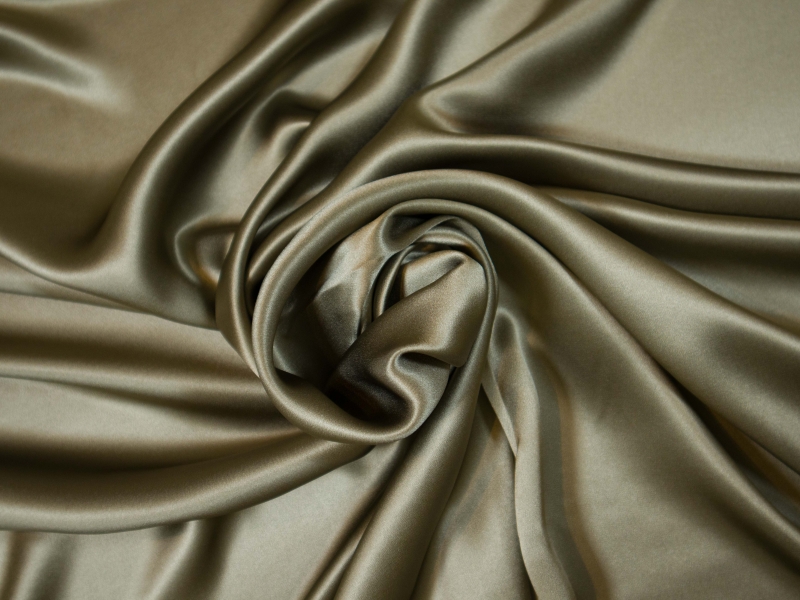 grey green silk charmuese