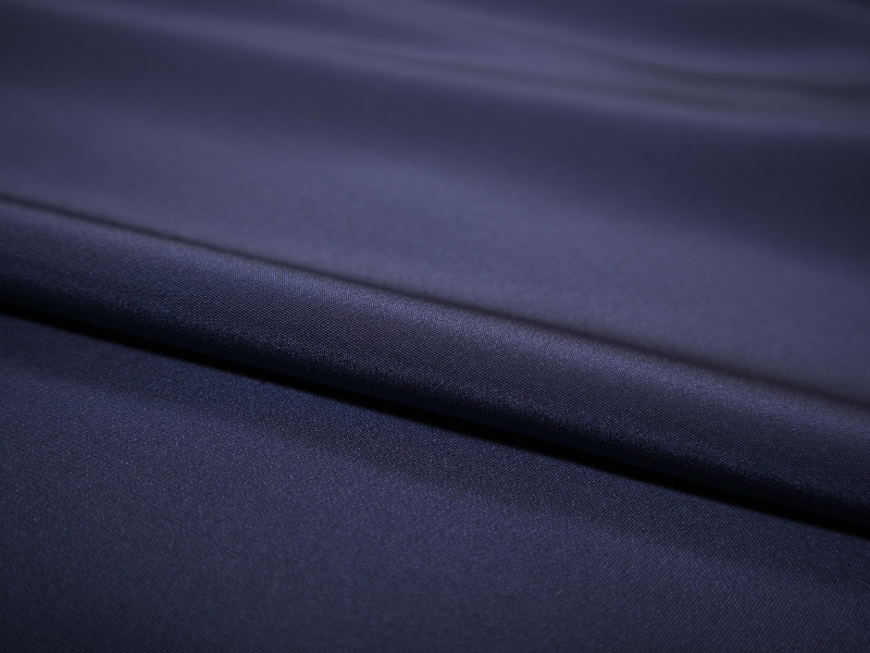 silk 4 ply crepe in Cadet- Flat