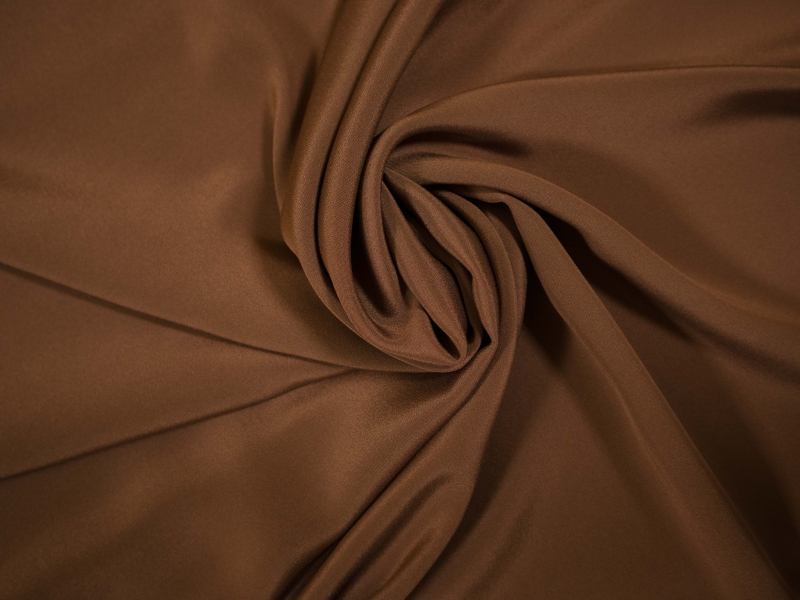silk 4 ply crepe in Mocha- draped