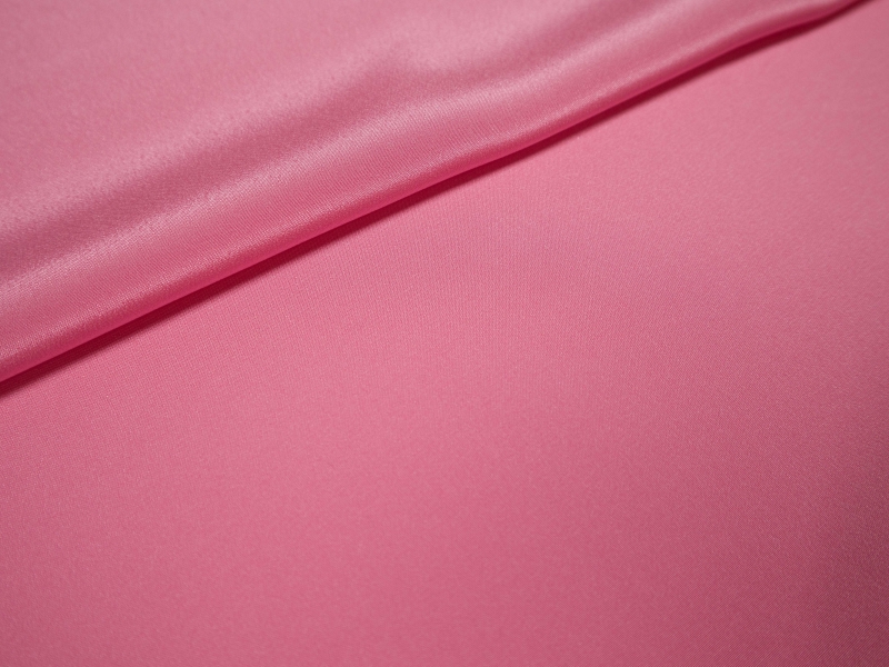 silk Crepe De Chine in Azalea- folded