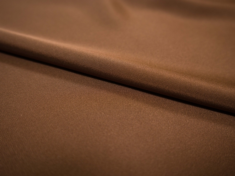 silk 4 ply crepe in Mocha- Flat