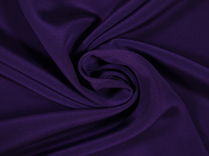 4 ply silk crepe in purple- draped
