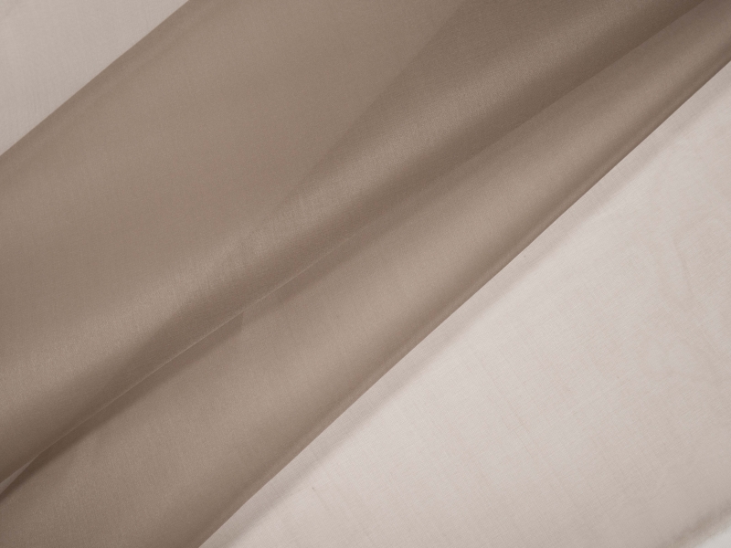 Solid organza in mushroom folded