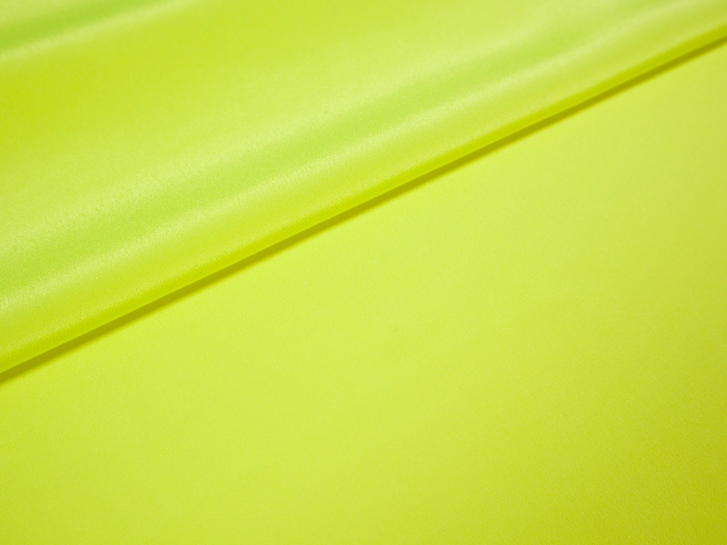 silk Crepe De Chine in key lime- folded