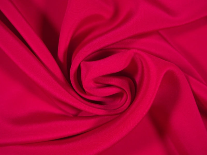 4 ply silk crepe in red draped