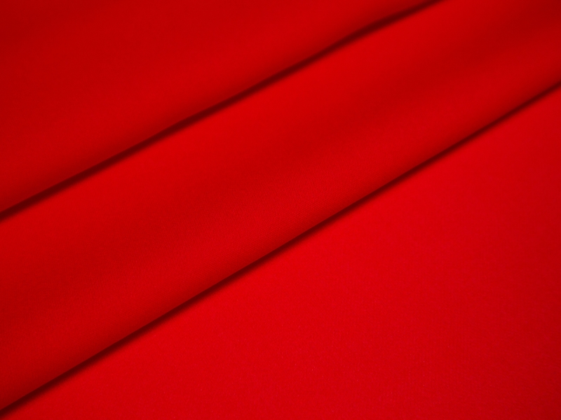 Silk Georgette in cardinal folded