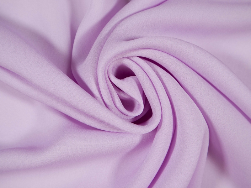 Silk Georgette in orchid draped