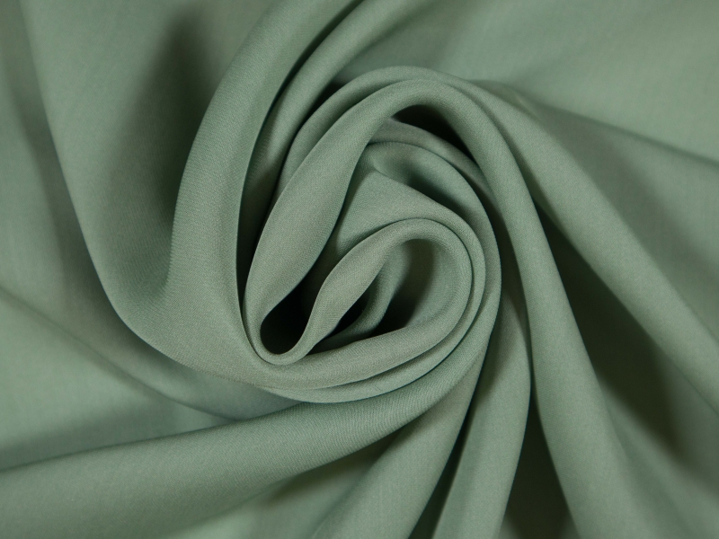Silk Georgette in dill draped