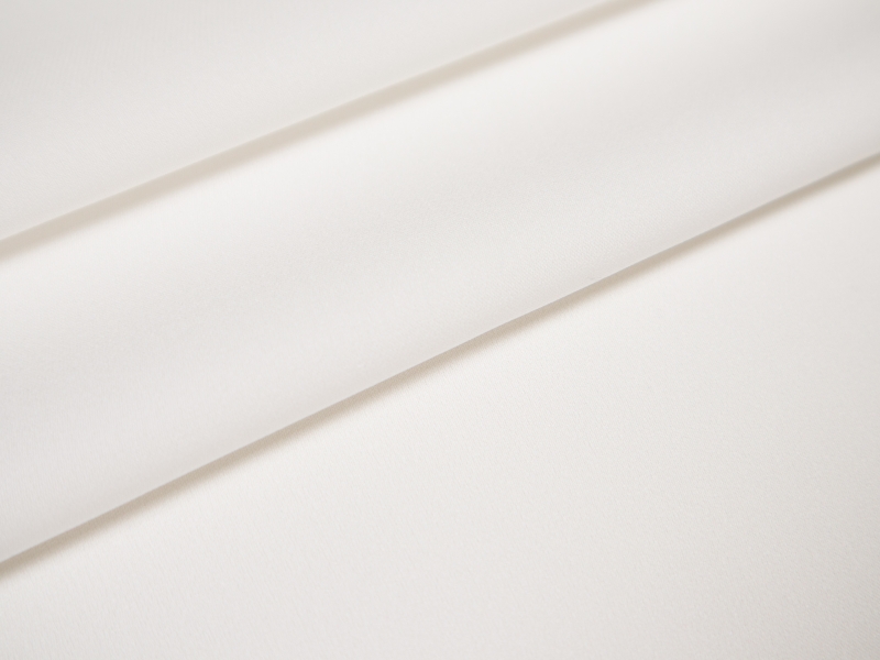 Silk Georgette in White folded