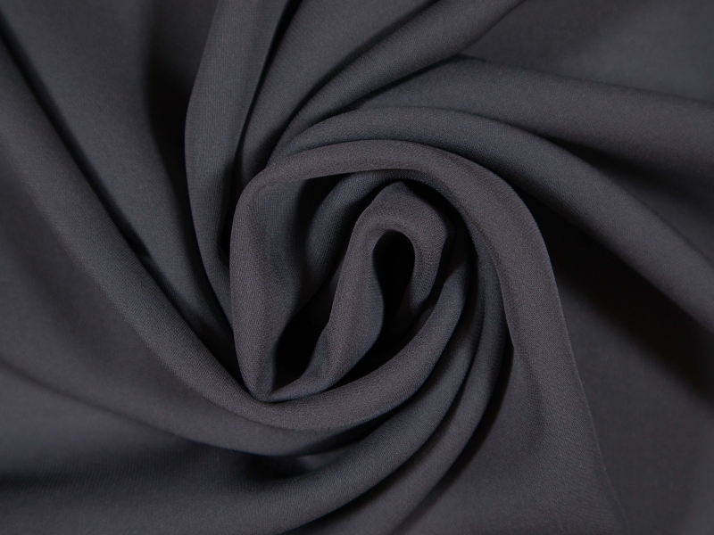 Silk Georgette in Pepper draped