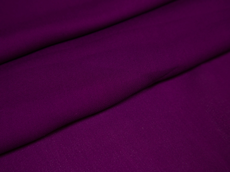 Silk Georgette in Mulberry draped