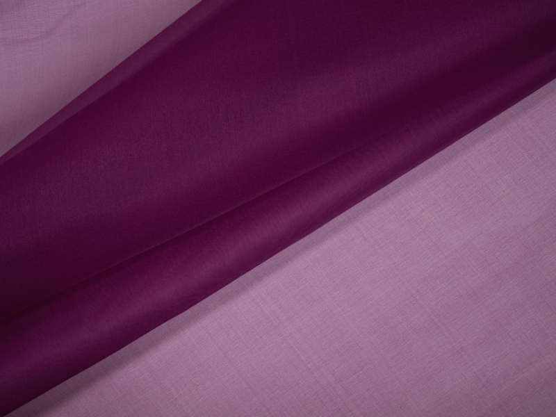 Solid organza in Geranium folded