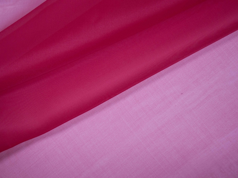 Silk organza in Ballerina Cardinal folded