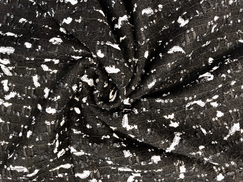 Italian Tweed Black & White1