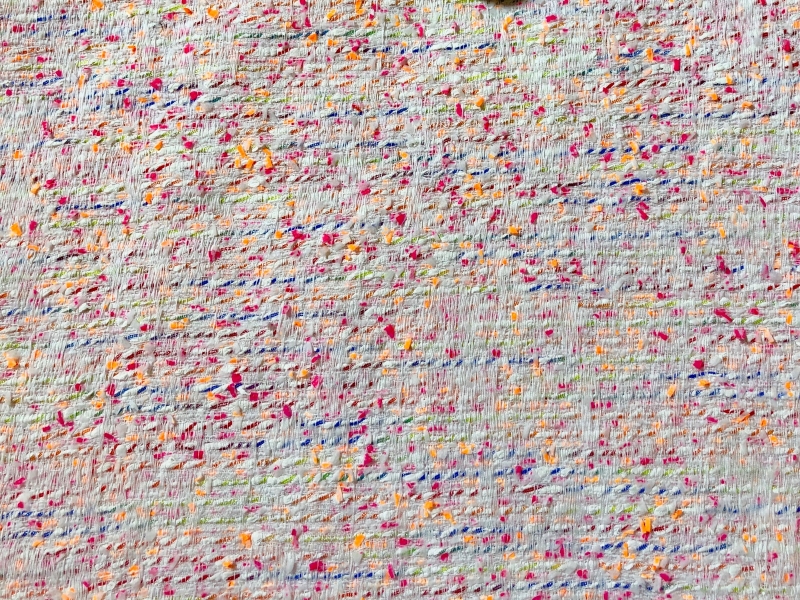 Italian Tweed in White Multi0