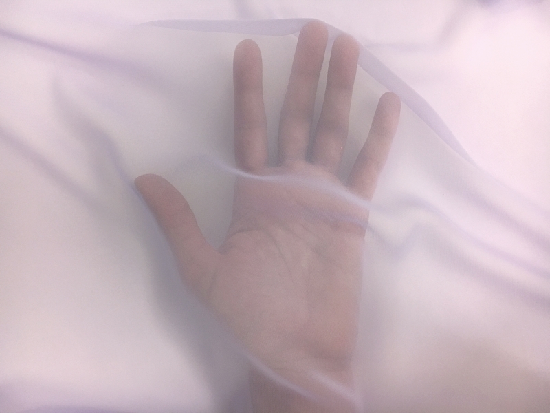 Japanese Polyester Chiffon in Wisteria2