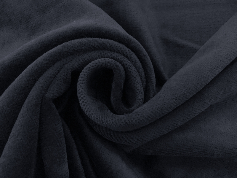 Cotton Terry Velour in Navy 1