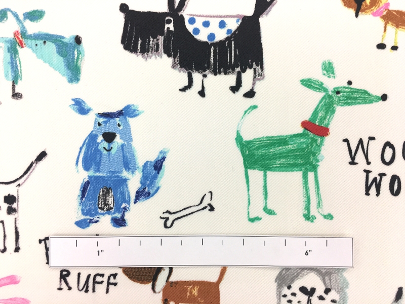 Bow Wow Cotton Twill Print1