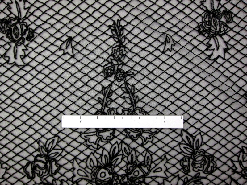 Novelty Beaded Tulle with Bugle Beads1